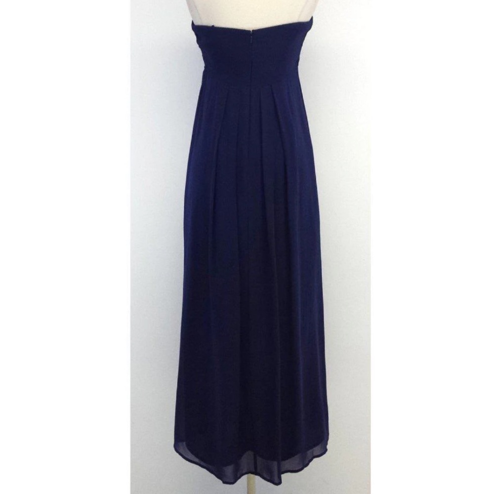 Nicole Miller Strapless Chiffon Gown - Picture 4 of 9